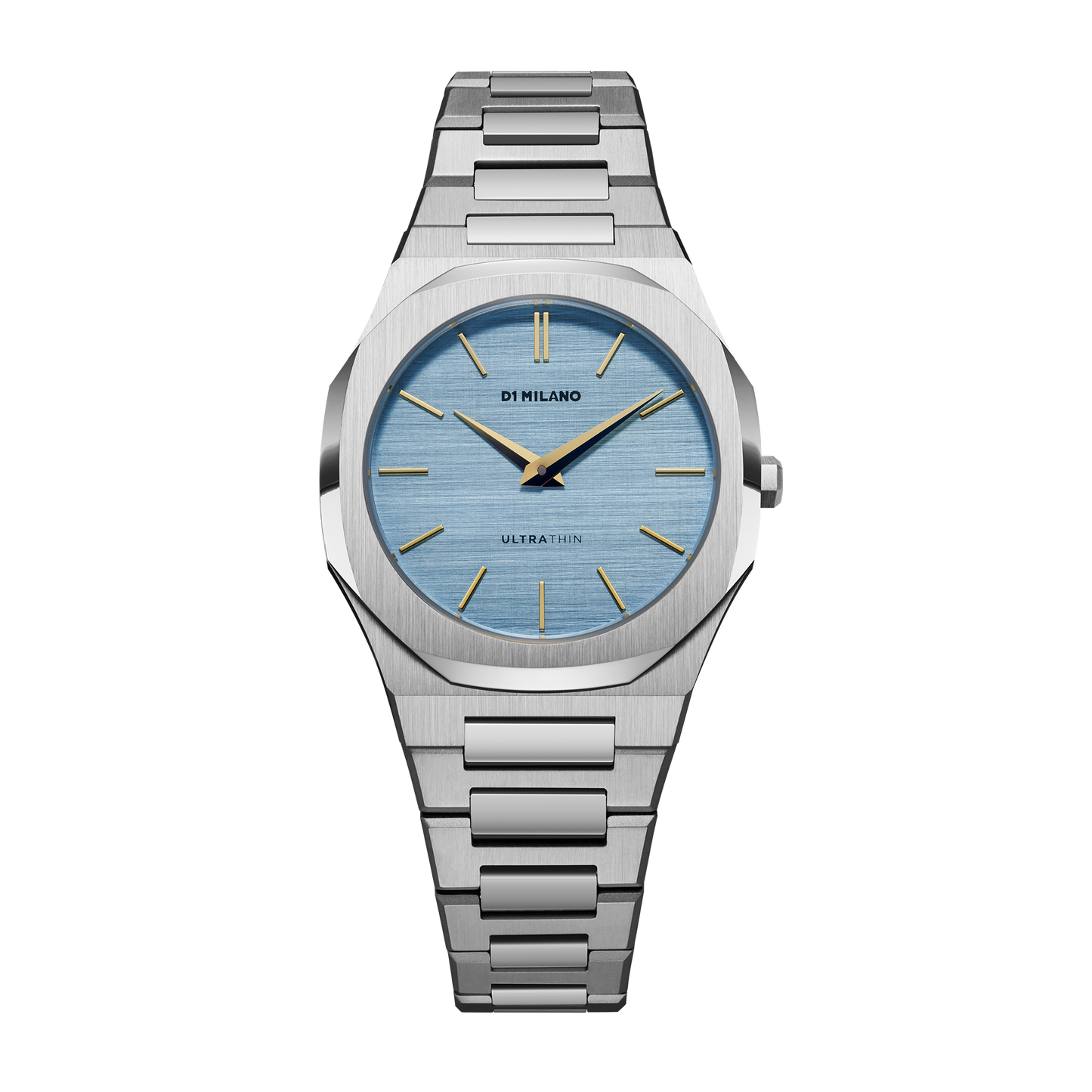 OROLOGIO ULTRA THIN DOUBLE PLATING SILVER-BLUE - Tangredi Gioielleria