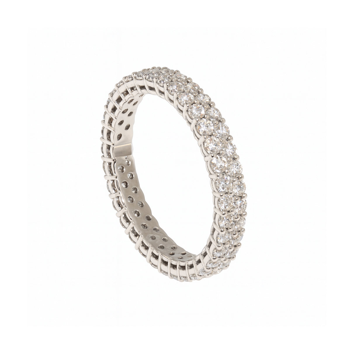 ANELLO VERETTA A GIRO ORO E DIAMANTI