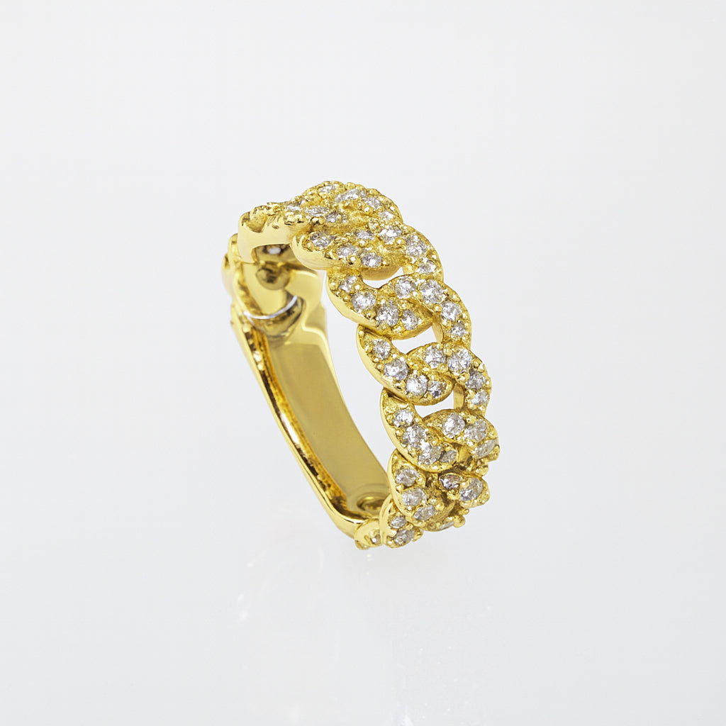 ANELLO GROUMETTE ORO GIALLO E DIAMANTI - Tangredi Gioielleria
