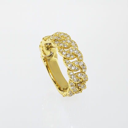ANELLO GROUMETTE ORO GIALLO E DIAMANTI - Tangredi Gioielleria