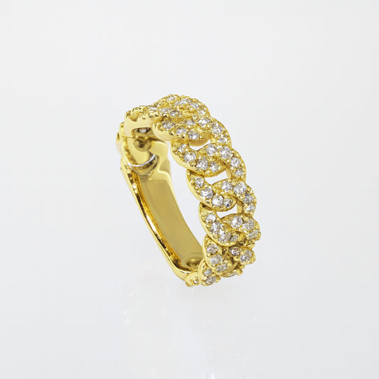 ANELLO GROUMETTE ORO GIALLO E DIAMANTI - Tangredi Gioielleria