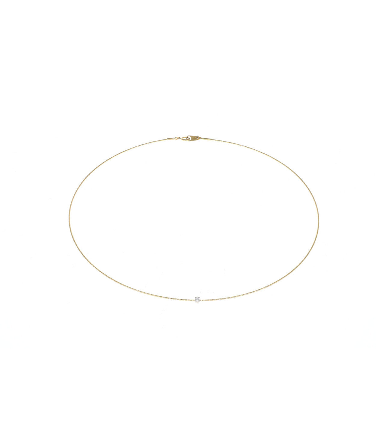 COLLANA SILENZIO ORO E DIAMANTE