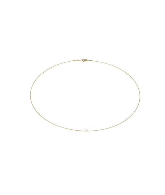 COLLANA SILENZIO ORO E DIAMANTE