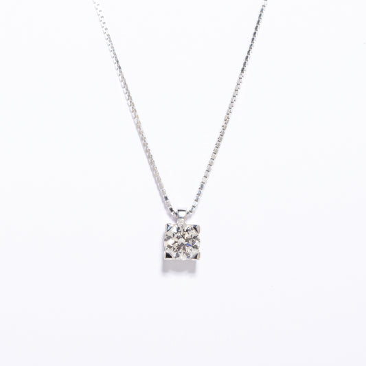 COLLANA ORO BIANCO E DIAMANTE