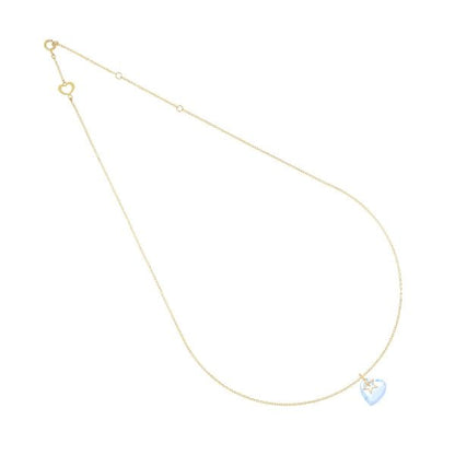 GIROCOLLO BATTITO CUORE AZZURRO - Tangredi Gioielleria