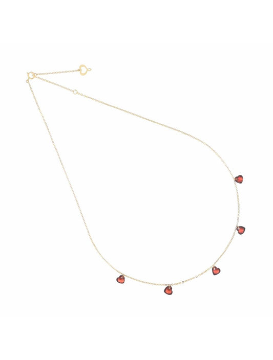 GIROCOLLO CUORI NUDI ROSSI - Tangredi Gioielleria