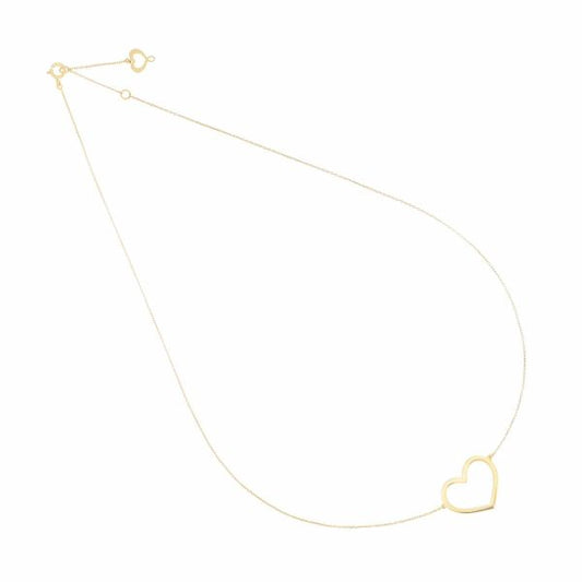 GIROCOLLO CUORE GRANDE POLVERE CELESTE - Tangredi Gioielleria