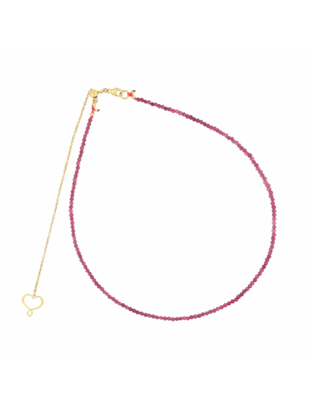 GIROCOLLO PENTAGRAMMA RUBINO