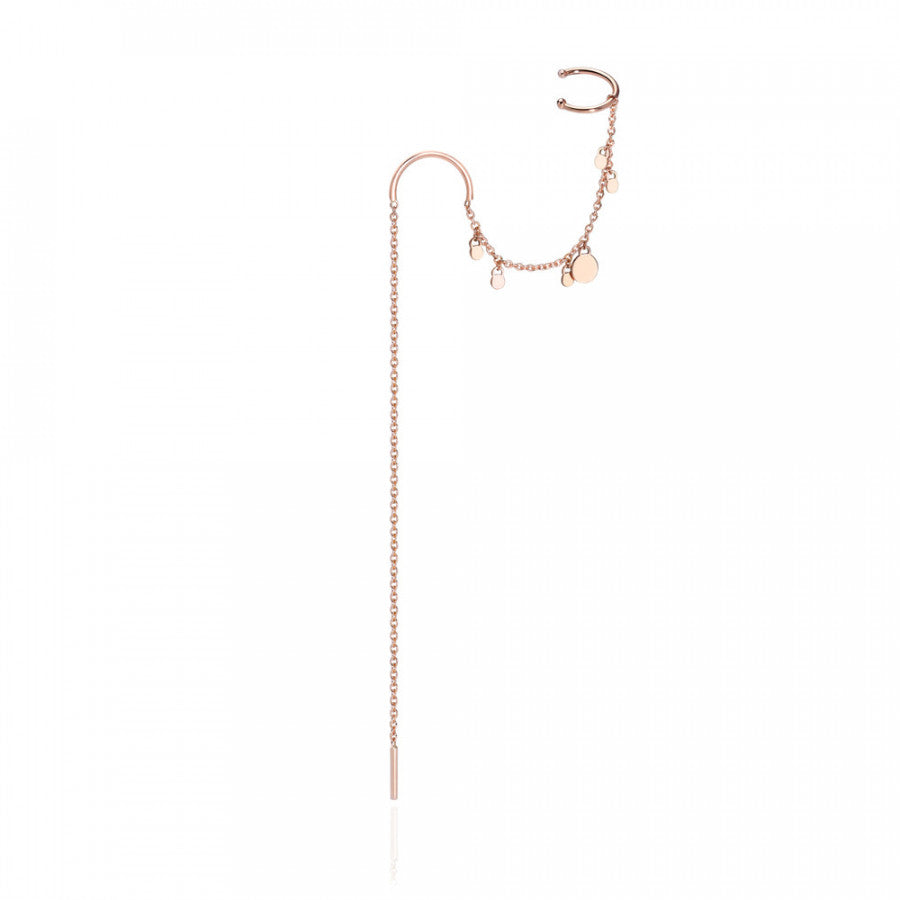 ORECCHINO EAR CUFF PAILLETTE PENDENTE - Tangredi Gioielleria