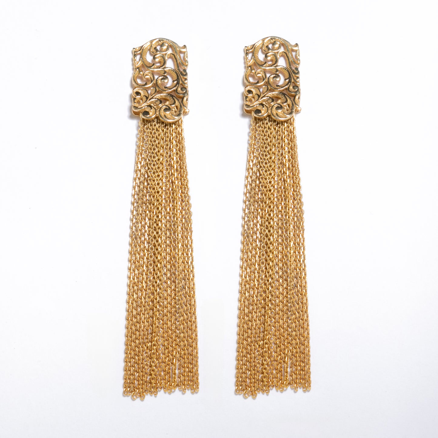 ORECCHINI A CASCATA DORATI - Tangredi Gioielleria