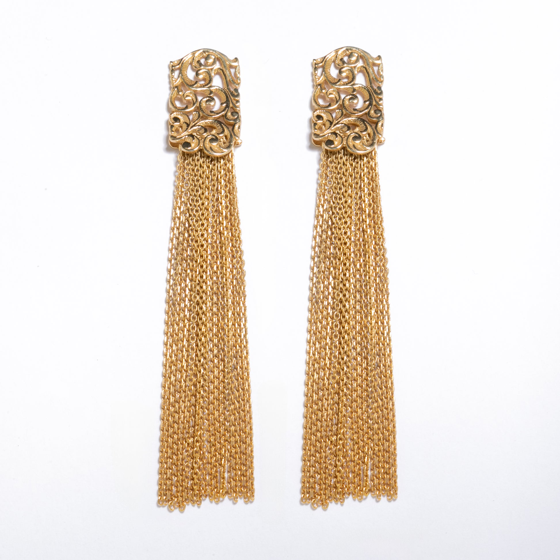 ORECCHINI A CASCATA DORATI - Tangredi Gioielleria