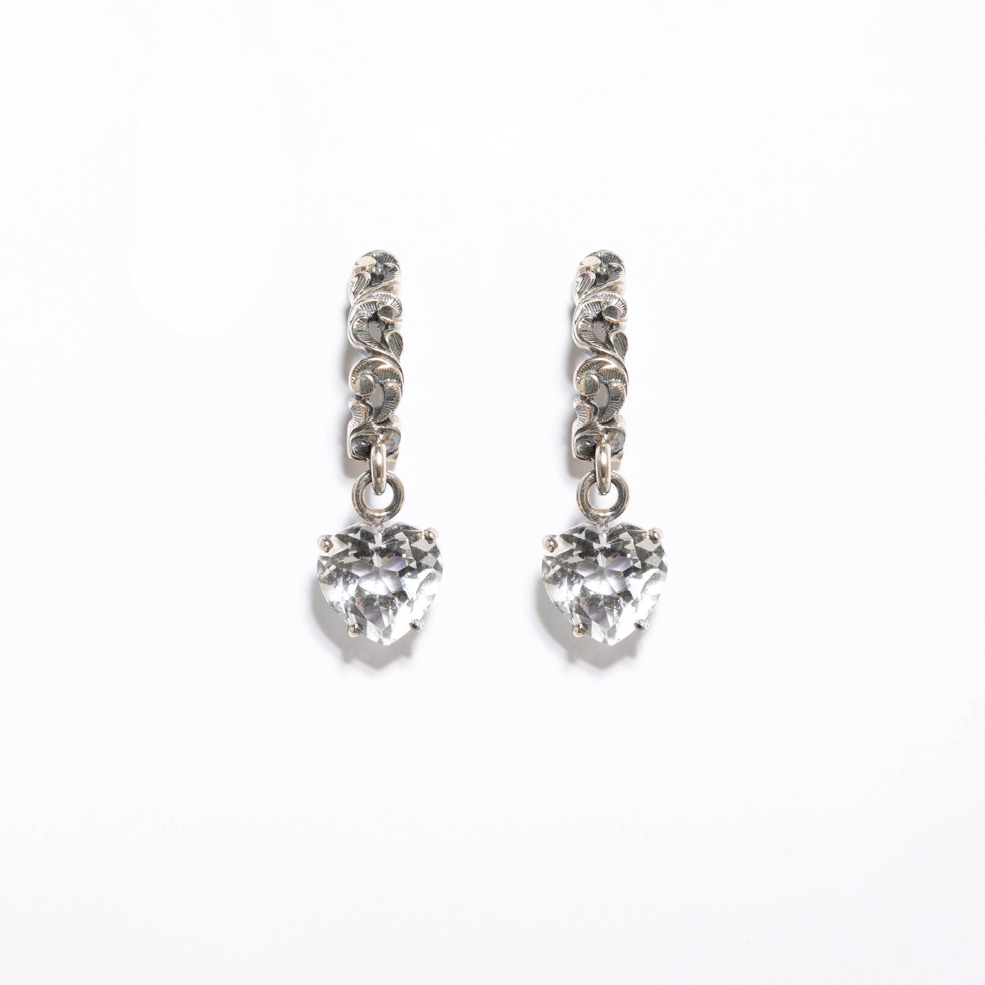 ORECCHINO ARGENTO CON CRISTALLO DI ROCCA - Tangredi Gioielleria