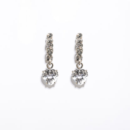 ORECCHINO ARGENTO CON CRISTALLO DI ROCCA - Tangredi Gioielleria