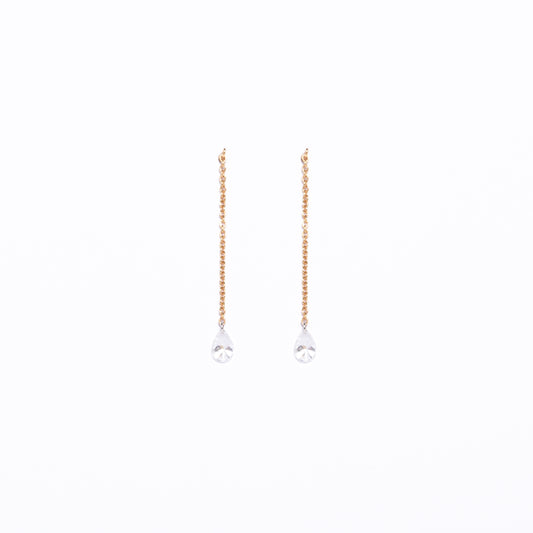 ORECCHINI AGO ORO ROSA E DIAMANTI