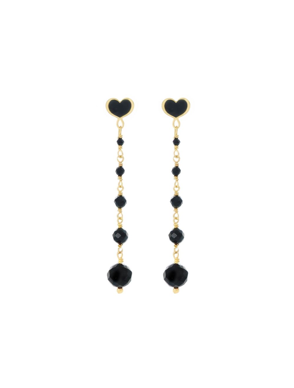 ORECCHINI ROSARIO ONDA NERA