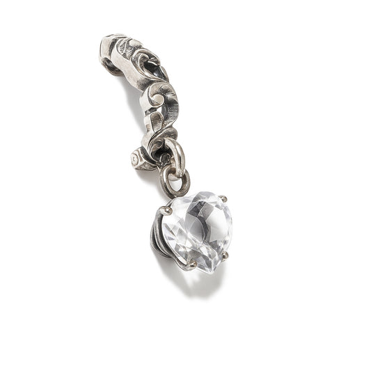 ORECCHINO ARGENTO CON CRISTALLO DI ROCCA - Tangredi Gioielleria