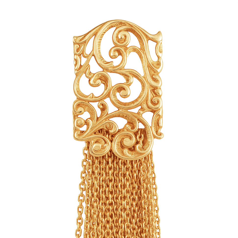 ORECCHINI A CASCATA DORATI - Tangredi Gioielleria