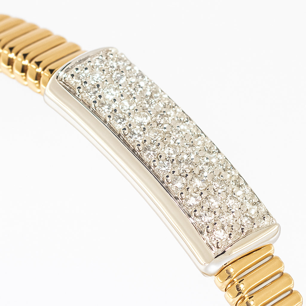 BRACCIALE TUBOGAS ORO ROSA E DIAMANTI - Tangredi Gioielleria