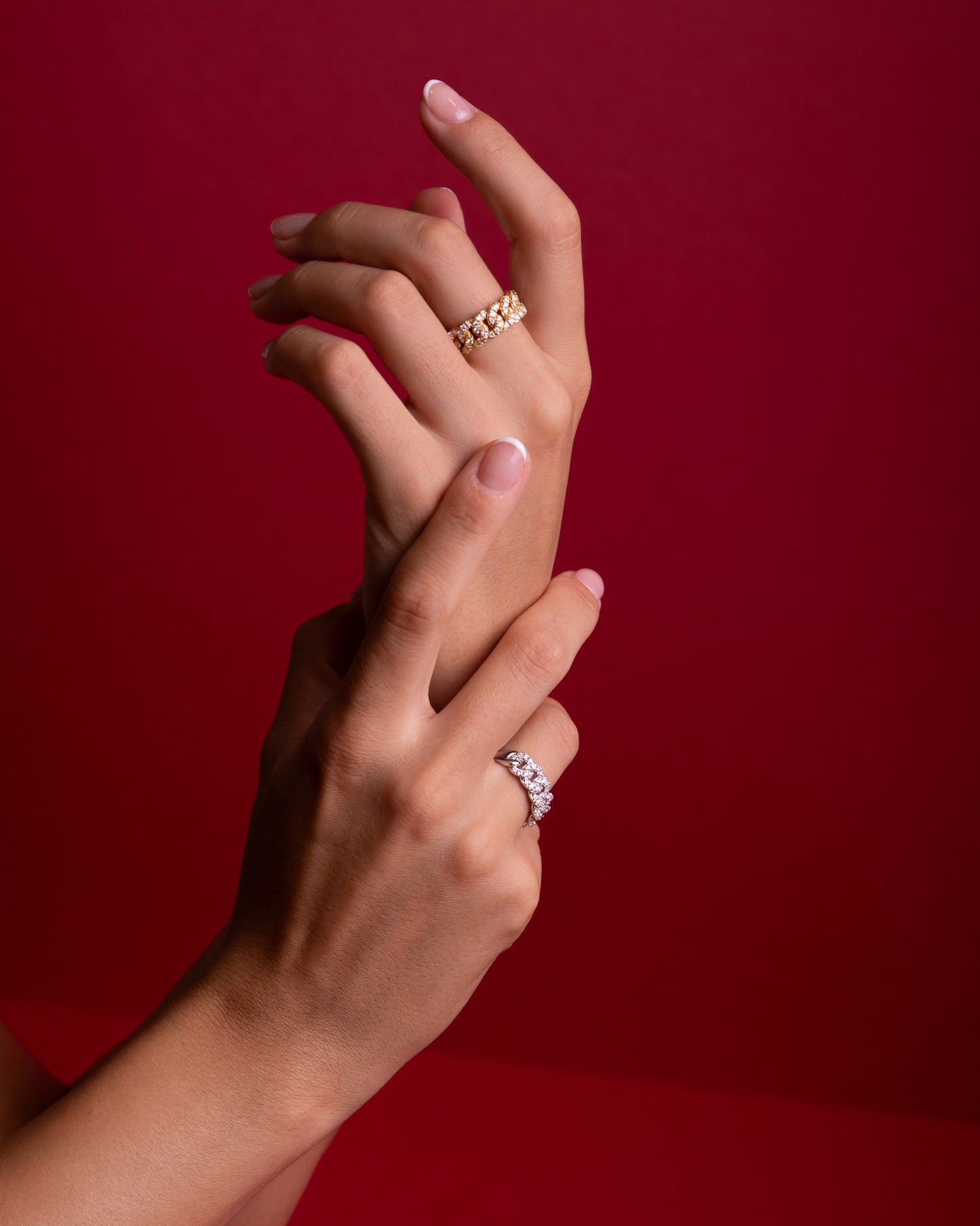 ANELLO GROUMETTE ORO ROSA E DIAMANTI - Tangredi Gioielleria