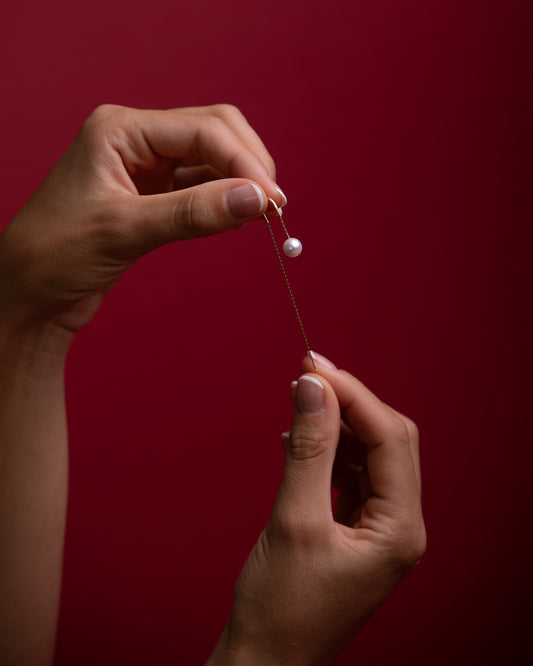 ORECCHINI EIRA ORO E PERLE - Tangredi Gioielleria