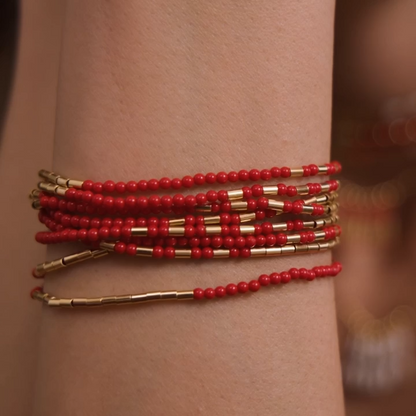 BRACCIALE MIA AFRICA CORALLO